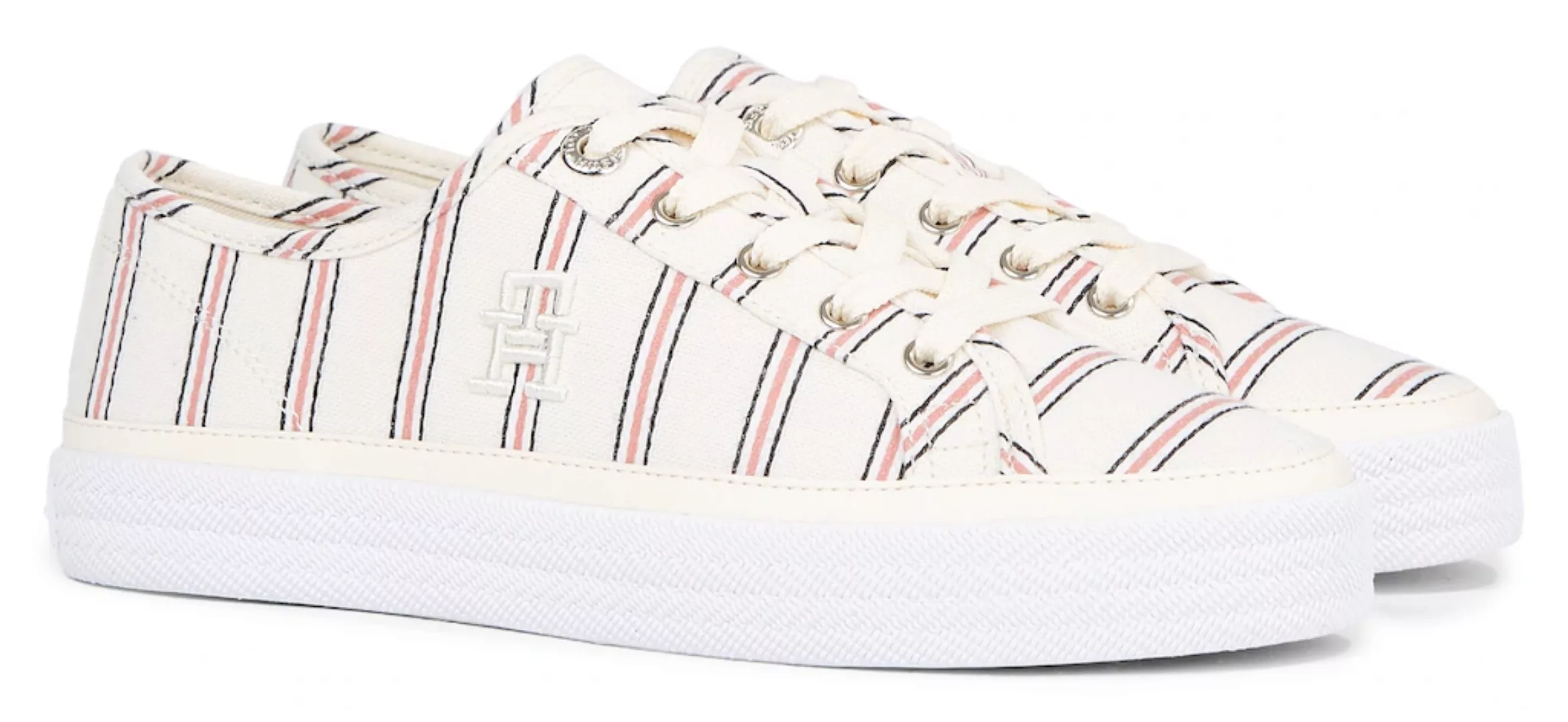 Tommy Hilfiger Plateausneaker "VULC CANVAS SNEAKER SHIRTING" günstig online kaufen