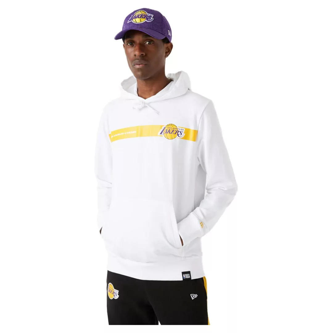 New Era Nba-po Los Angeles Lakers Kapuzenpullover M Optic White günstig online kaufen