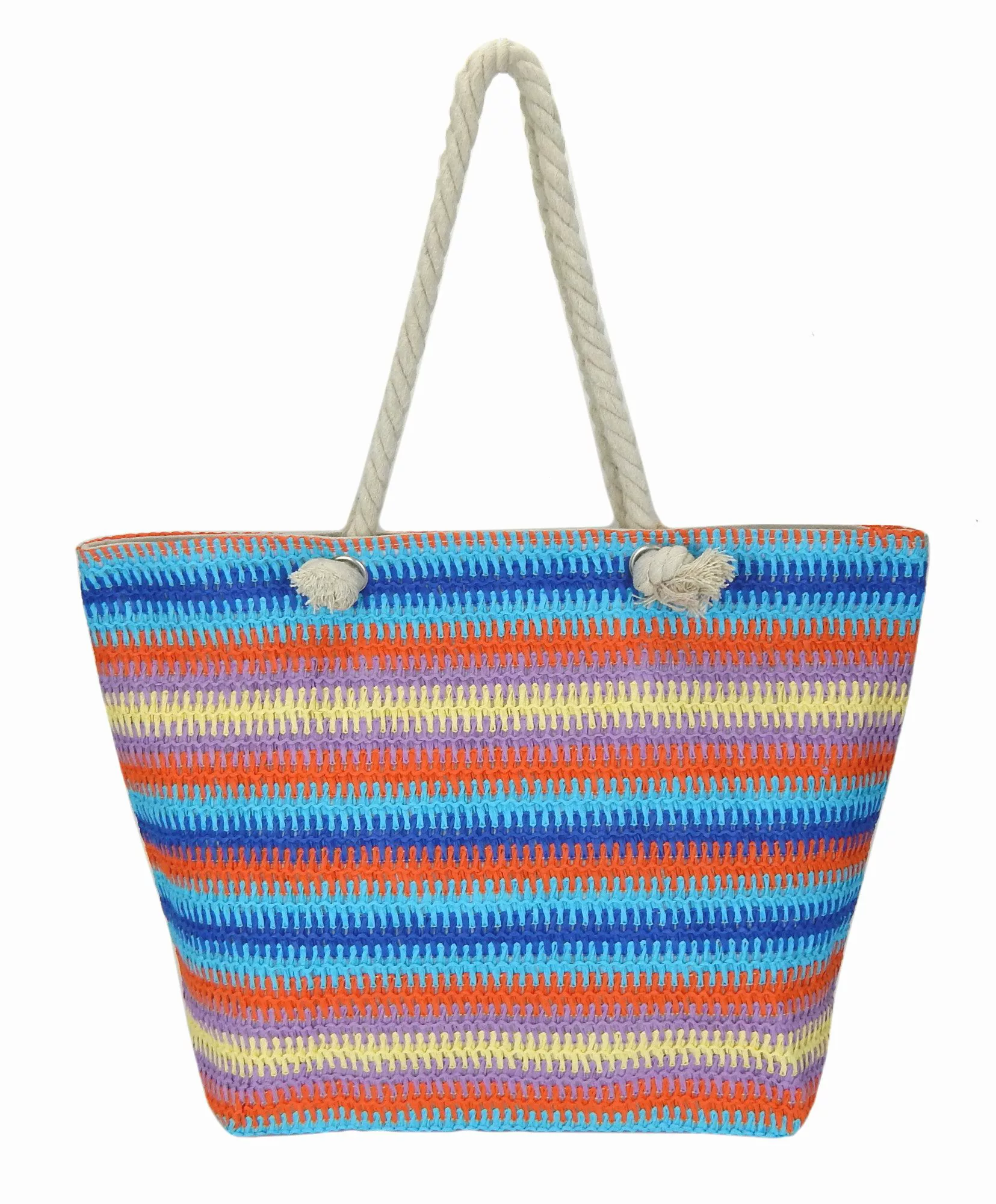 Ella Jonte Strandtasche, Basttasche beige bunt günstig online kaufen