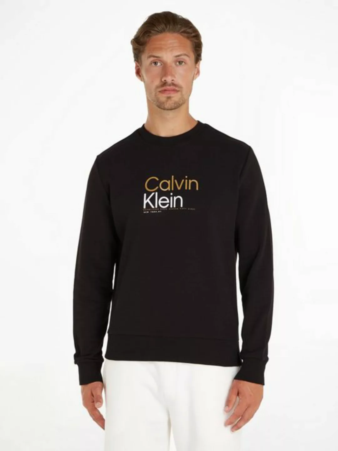 Calvin Klein Sweatshirt MULTI COLOR LOGO SWEATSHIRT mit Markenlabel günstig online kaufen