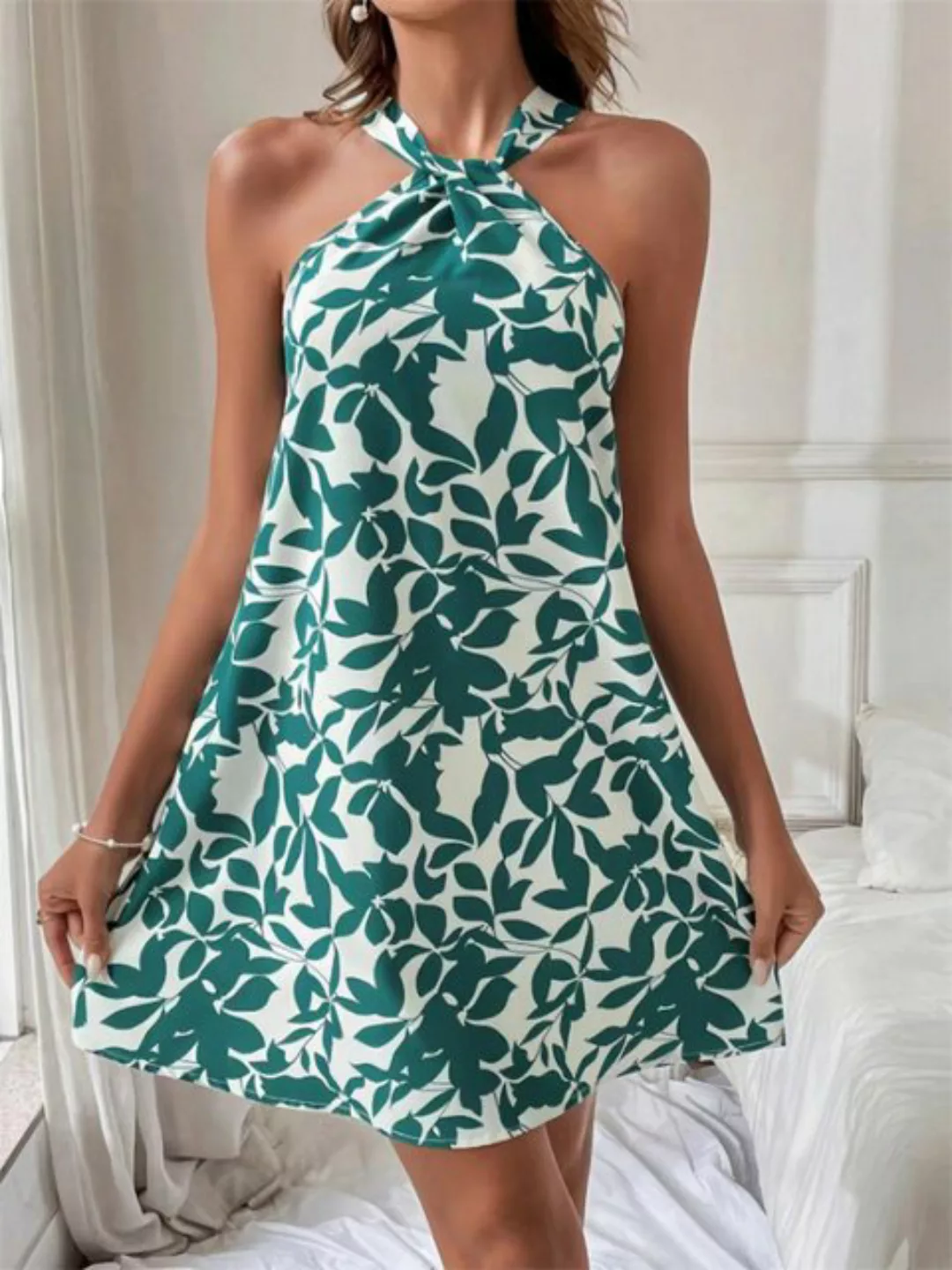 AFAZ New Trading UG Volantkleid Exquisites und modisches Neckholder-Kleid m günstig online kaufen