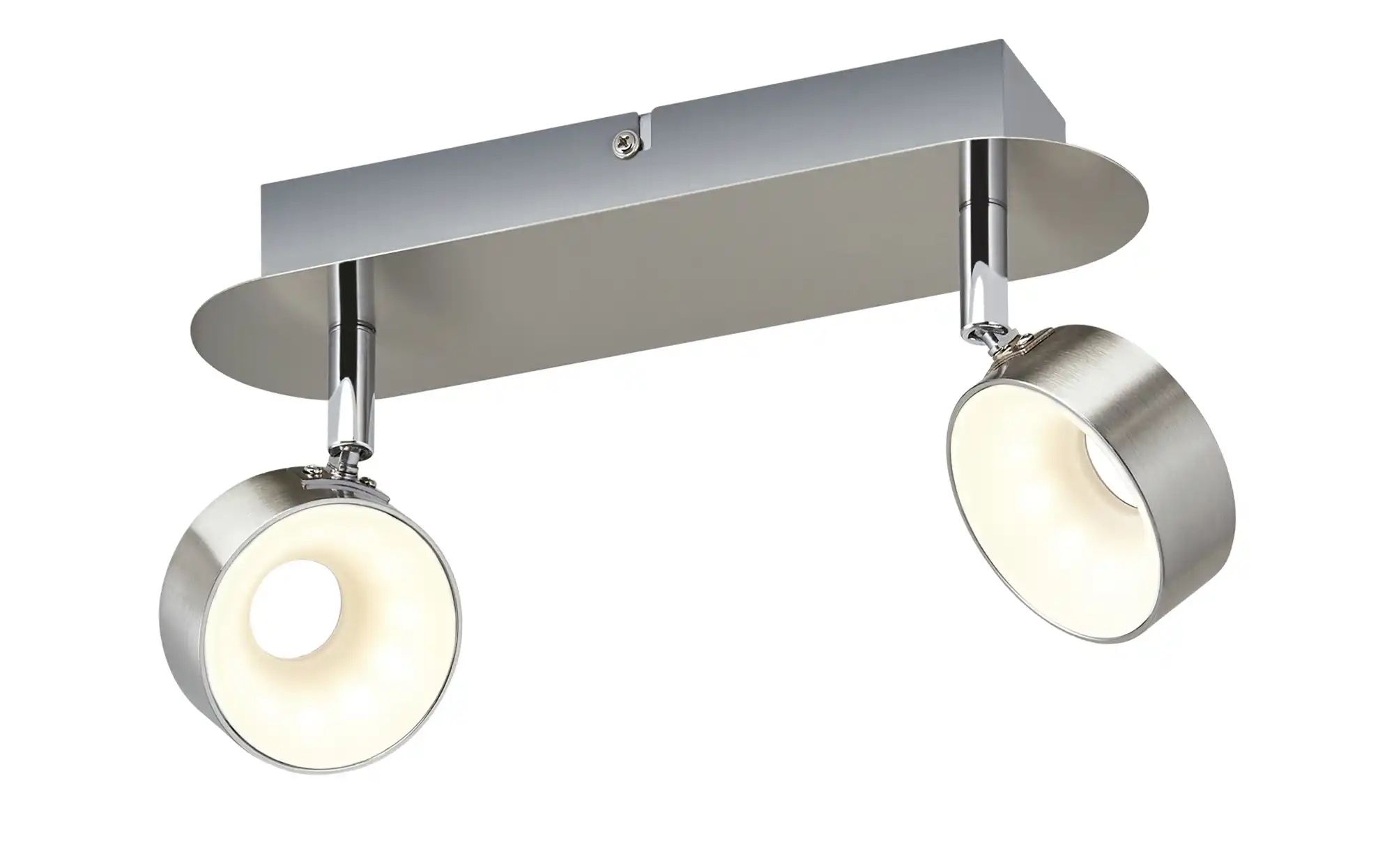 KHG LED-Spot  2-flammig  Nickel matt   ¦ silber ¦ Maße (cm): B: 28 H: 15 T: günstig online kaufen