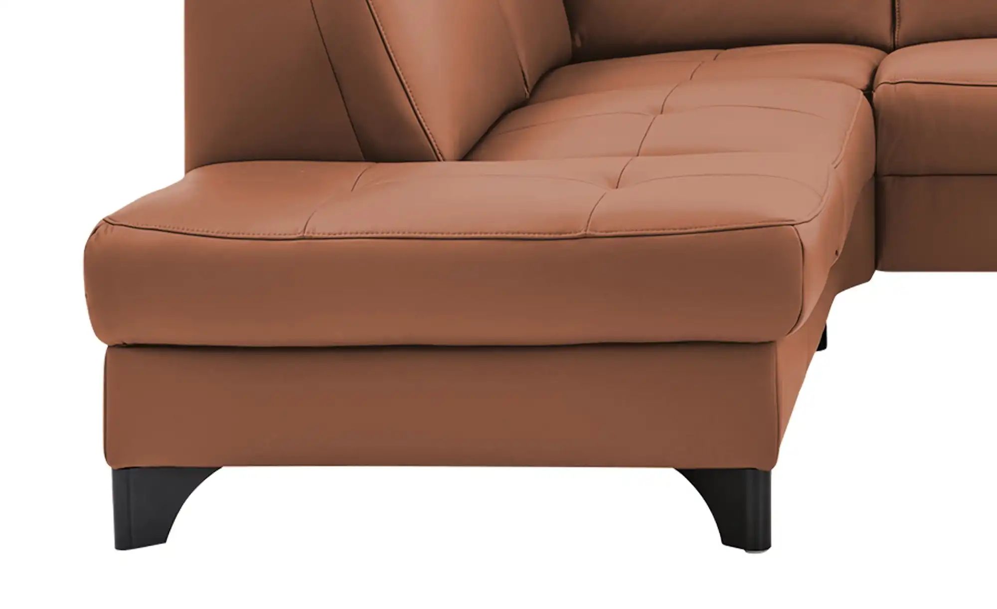 meinSofa Ecksofa Echtleder Linda ¦ braun ¦ Maße (cm): B: 261 H: 80 T: 209.0 günstig online kaufen