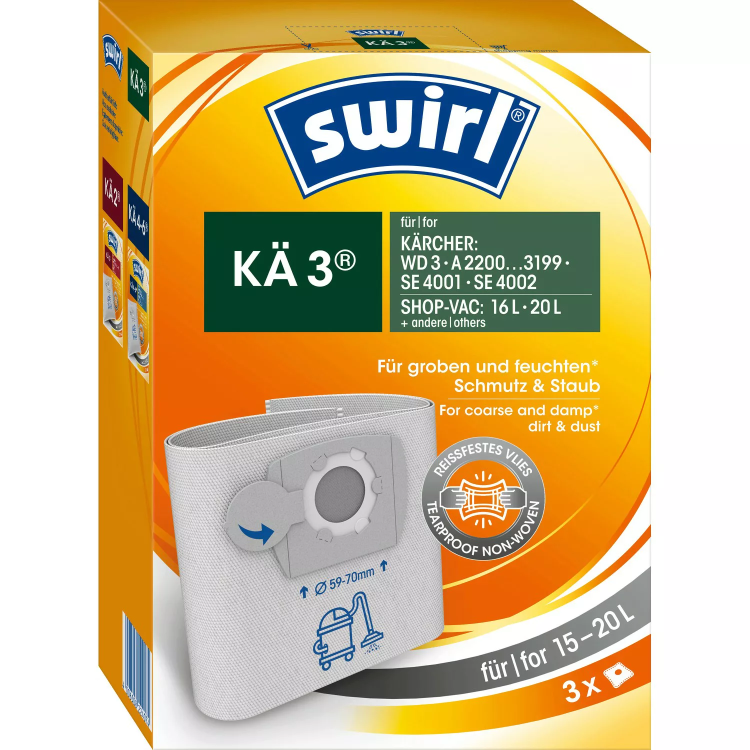 Swirl® KÄ 3® Staubsaugerbeutel 3 St günstig online kaufen