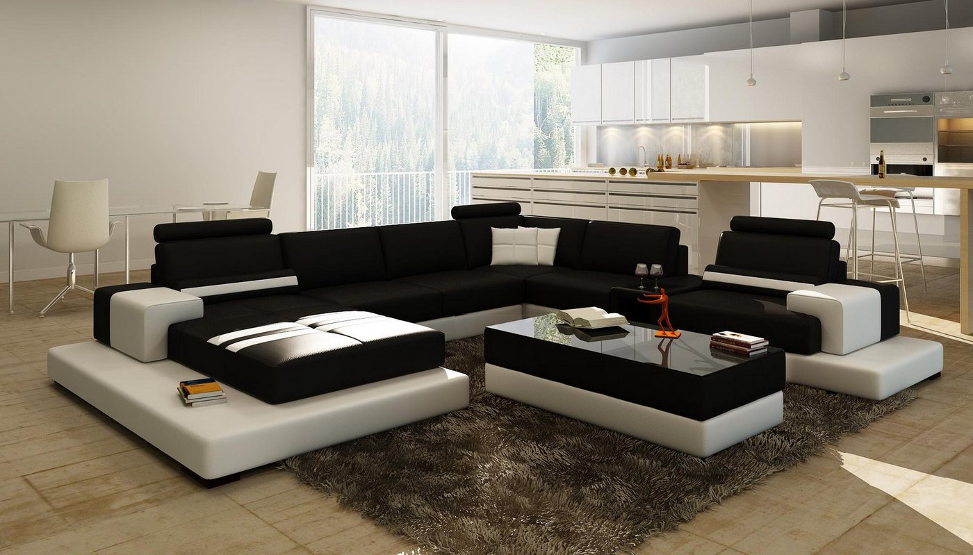 Xlmoebel Sofa Neue moderne XXL Wohnlandschaft mit großer Eck-Couch und Pols günstig online kaufen