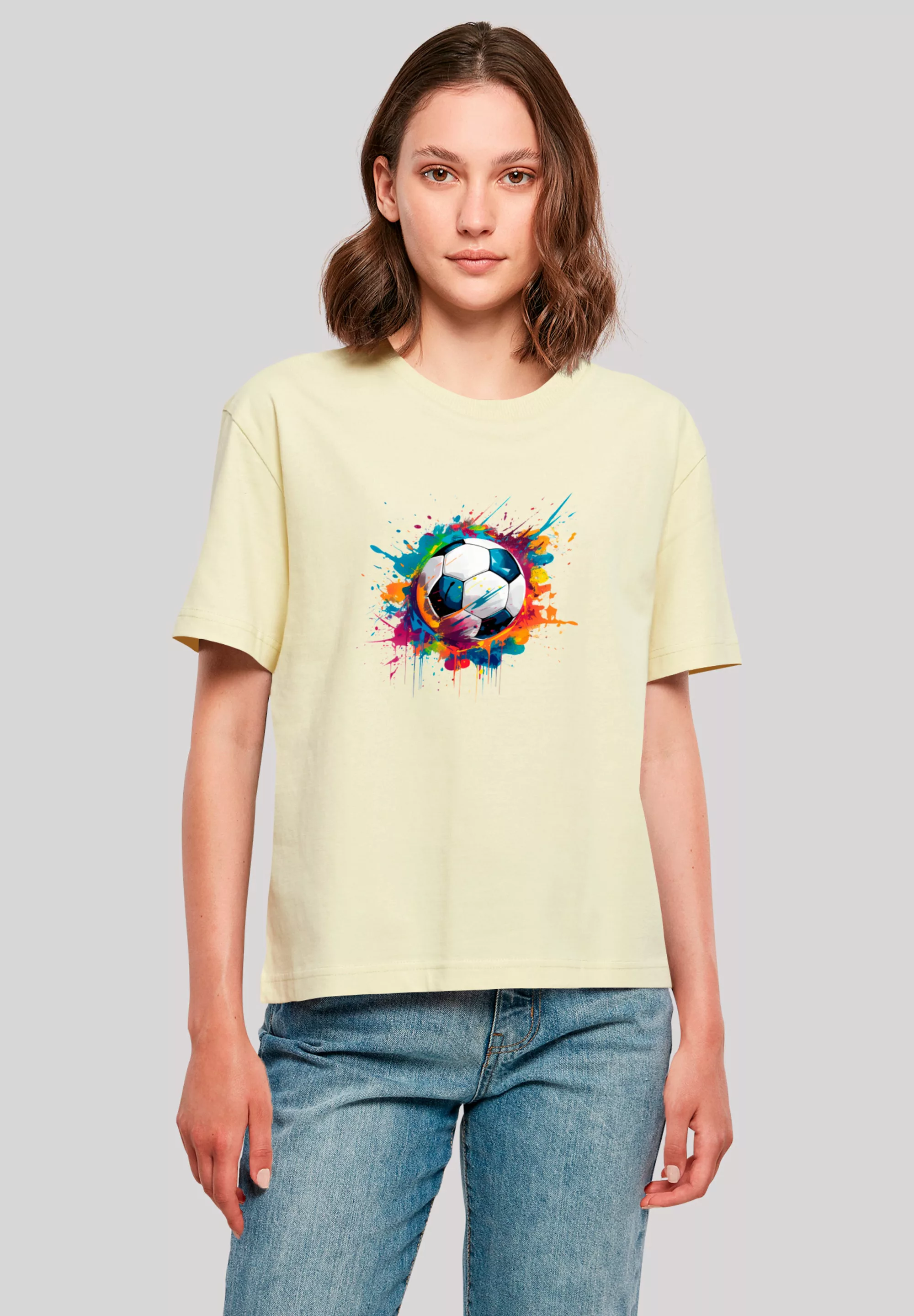 F4NT4STIC T-Shirt "Bunte Fußball Grafik", Premium Qualität günstig online kaufen