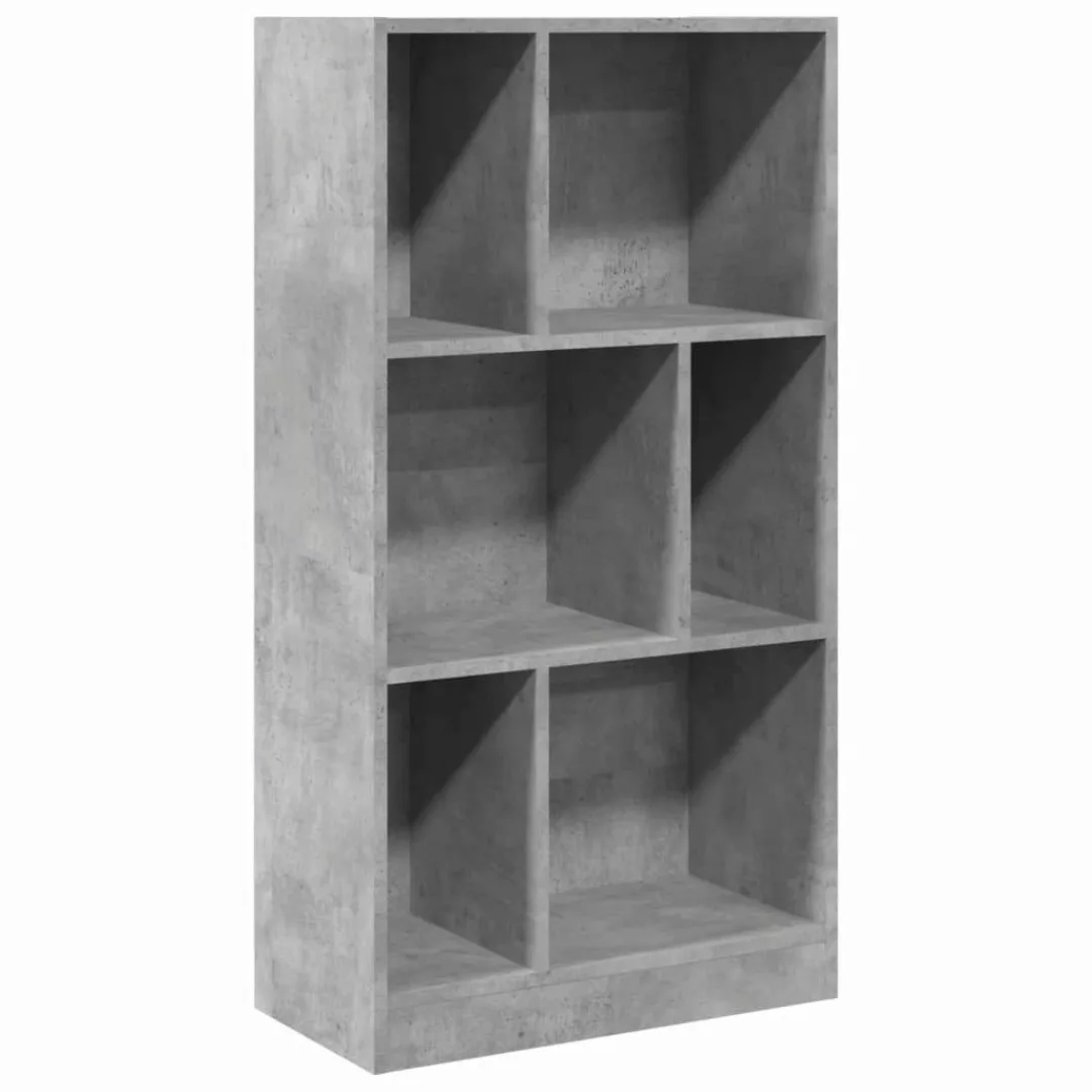 vidaXL Bücherregal Bücherregal Betongrau 57x28,5x107,5 cm günstig online kaufen