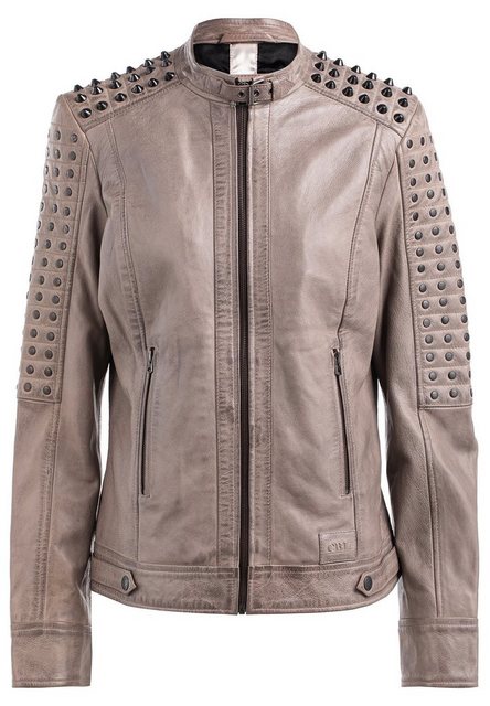 CBL Lederjacke Lederjacke mit Nieten im Bikerstyle günstig online kaufen