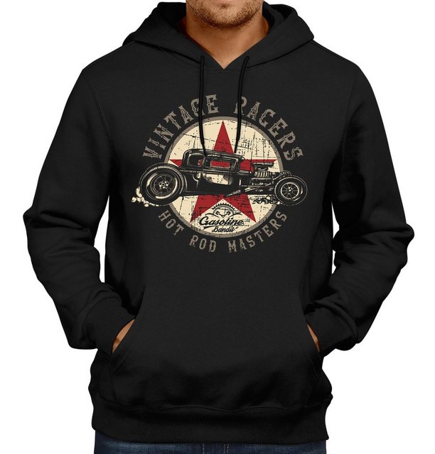 GASOLINE BANDIT® Kapuzensweatshirt für US Hot Rod Fans: Vintage Racer Print günstig online kaufen