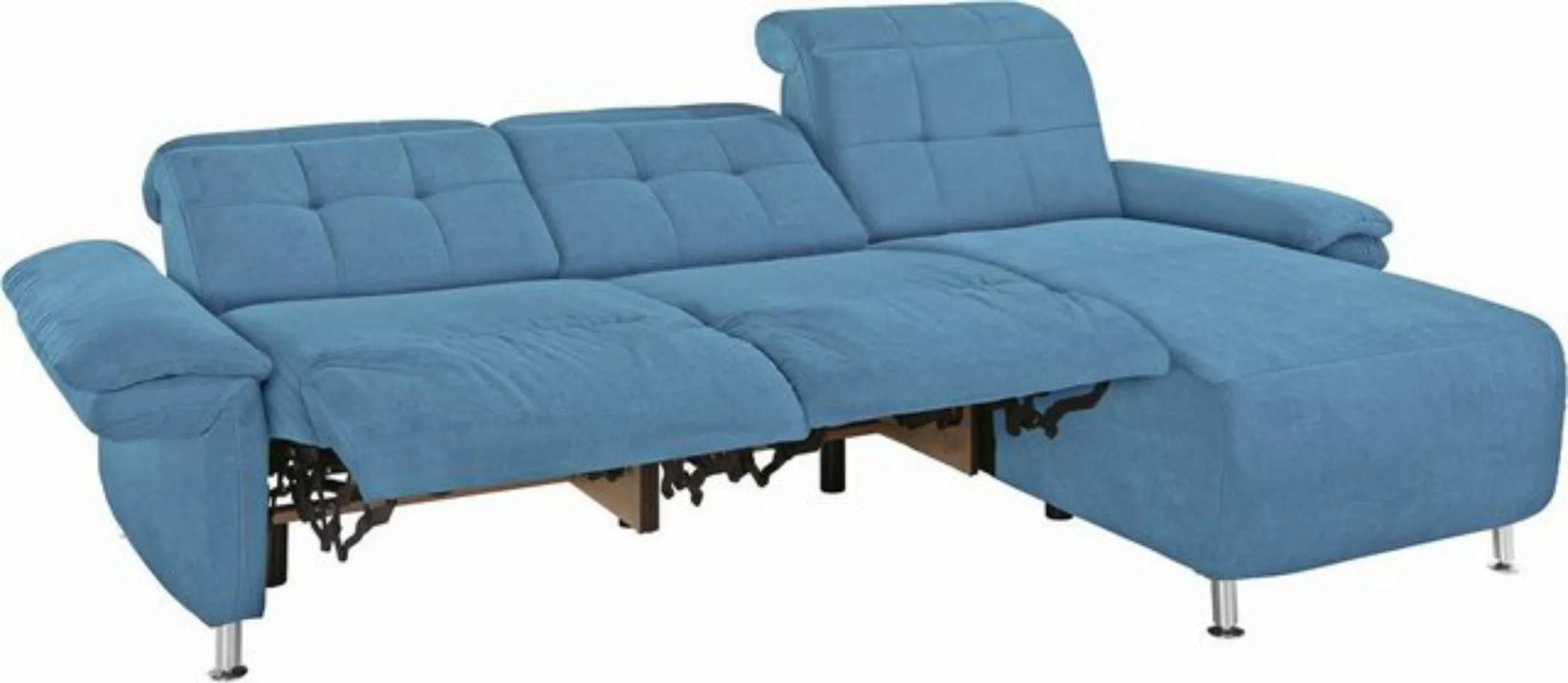 Places of Style Ecksofa Manhattan L-Form, 2 Sitze mit elektrischer Relaxfun günstig online kaufen