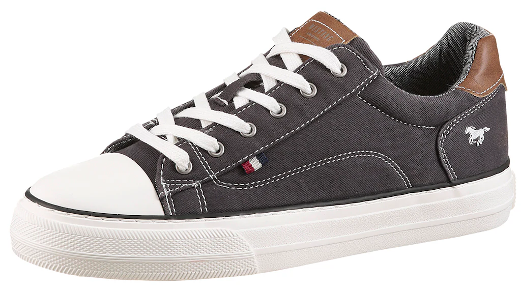 Mustang Shoes Sneaker, Freizeitschuh, Halbschuh, Schnürschuh, mit Gummikapp günstig online kaufen