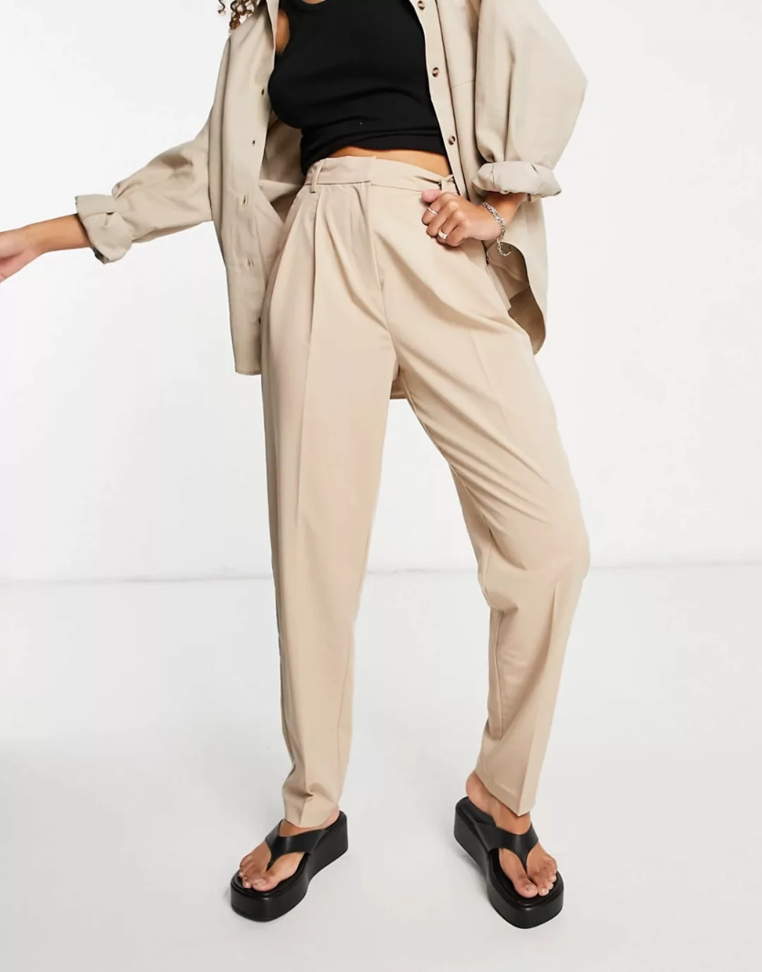 Object – Elegante Hose in Beige, Kombiteil-Neutral günstig online kaufen