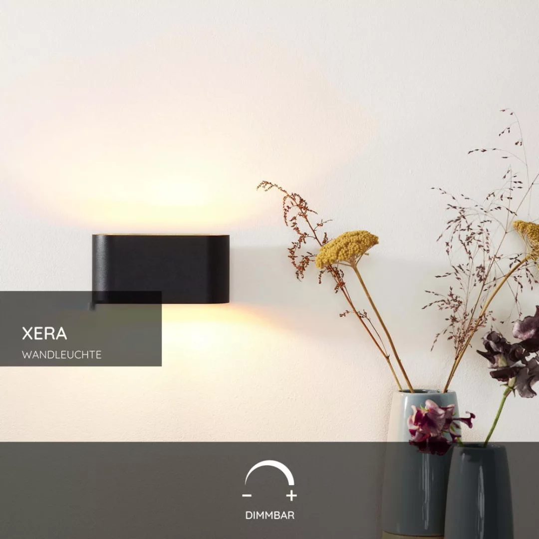 Wandleuchte Xera in schwarz, G9 günstig online kaufen