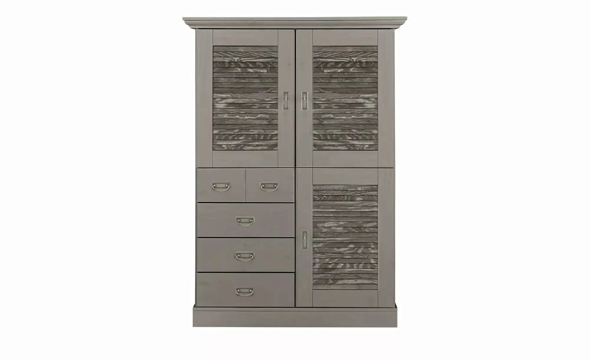 maison bleue Highboard  Fancy ¦ grau ¦ Maße (cm): B: 118,5 H: 163,5 T: 48.0 günstig online kaufen