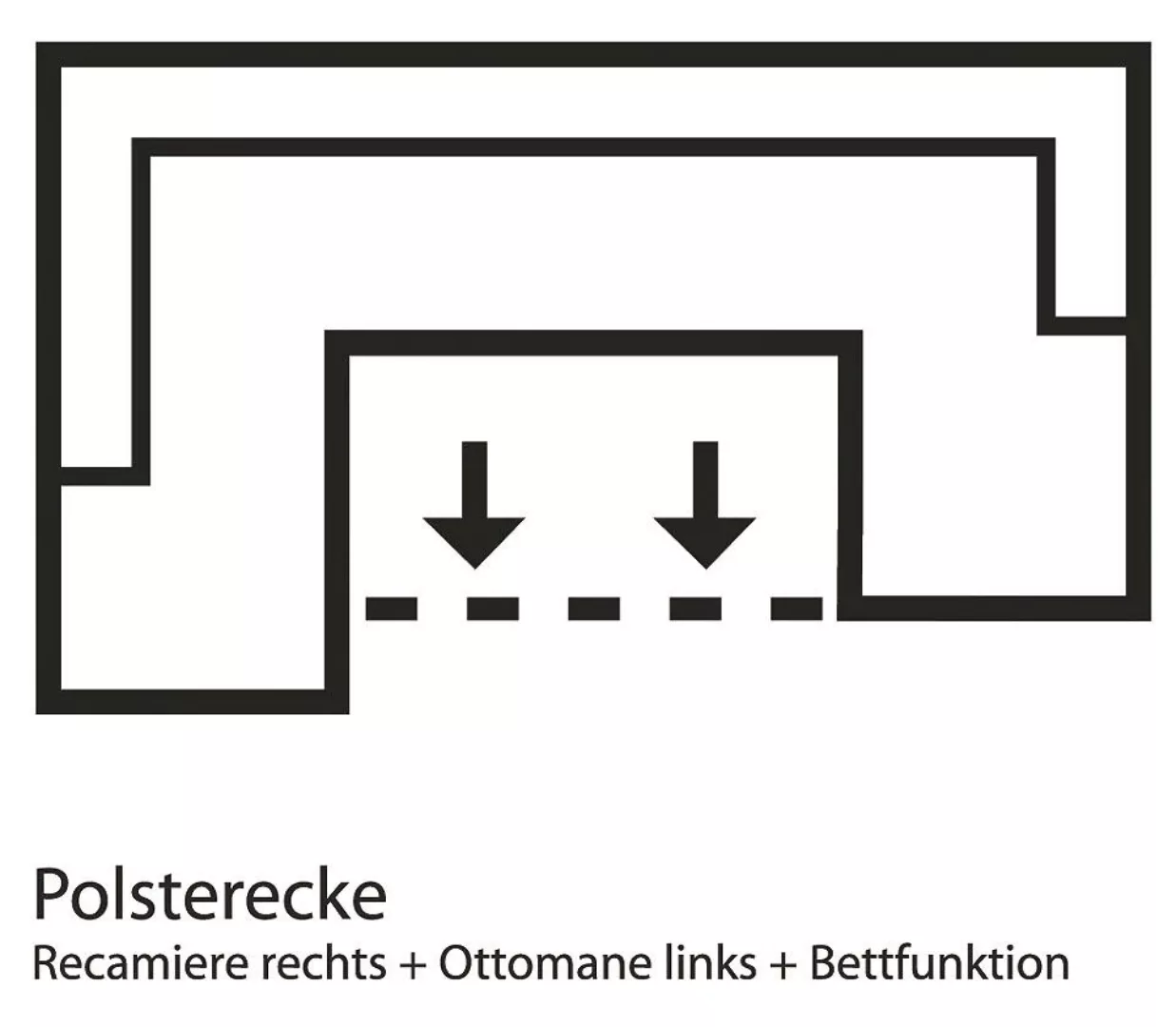 Home affaire Wohnlandschaft »Budapest U-Form«, wahlweise mit Bettfunktion günstig online kaufen