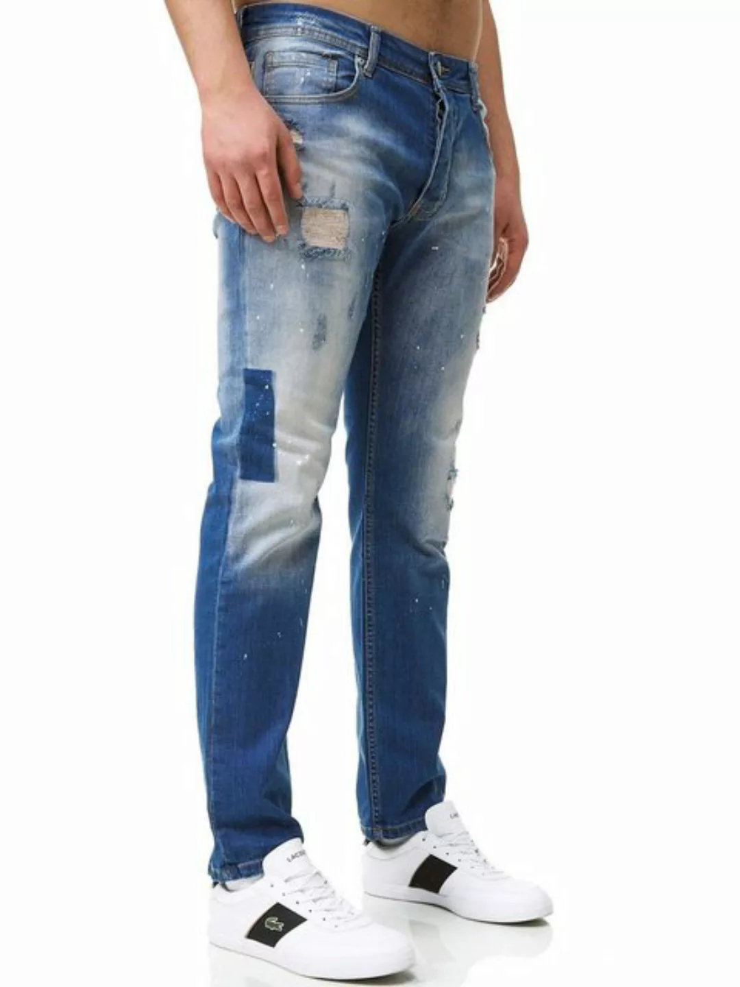 John Kayna Slim-fit-Jeans Herren Jeans Slim Fit Jeanshose Denim Herrenjeans günstig online kaufen