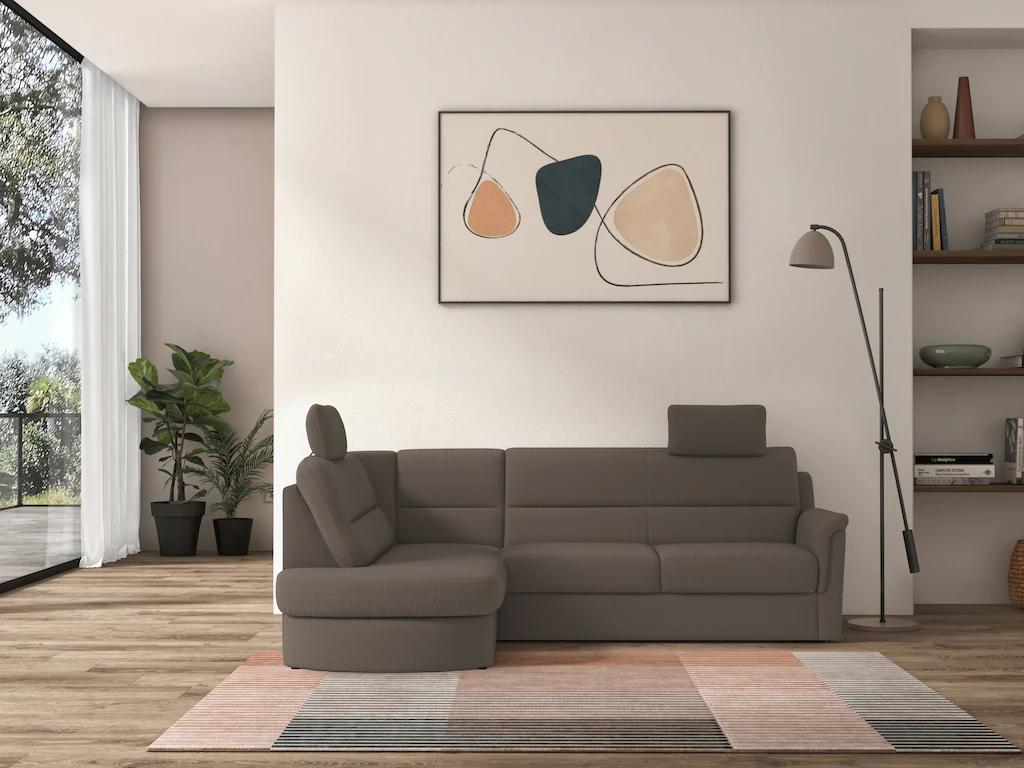 sit&more Ecksofa "Panini L-Form", wahlweise mit Bettfunktion und Bettkasten günstig online kaufen