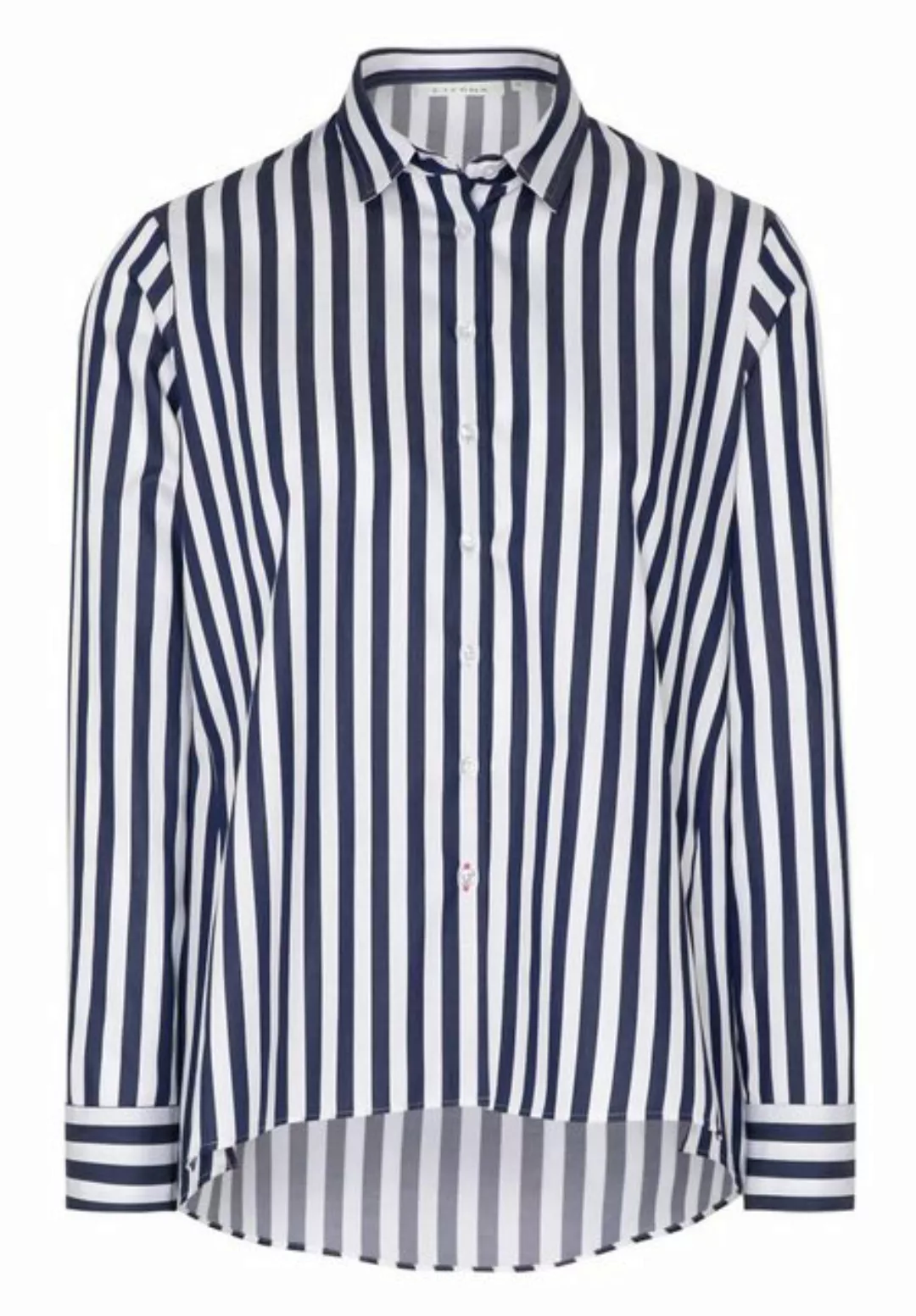 Eterna Klassische Bluse ETERNA CLASSIC FIT Langarm Bluse blau gestreift sat günstig online kaufen