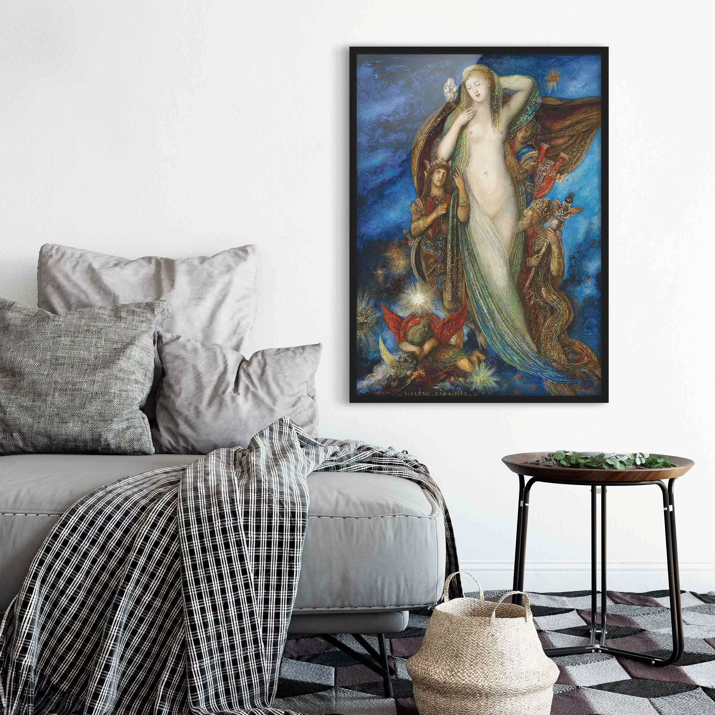 Bild mit Rahmen - Hochformat Gustave Moreau - Verherrlichung Helenas günstig online kaufen