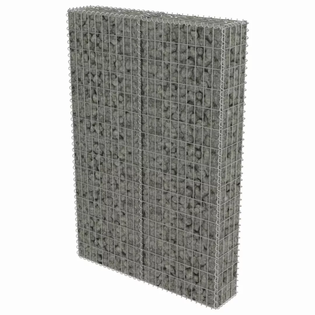 DOTMALL Gabionenzaun Gabionenwand mit Abdeckung Verzinkter günstig online kaufen