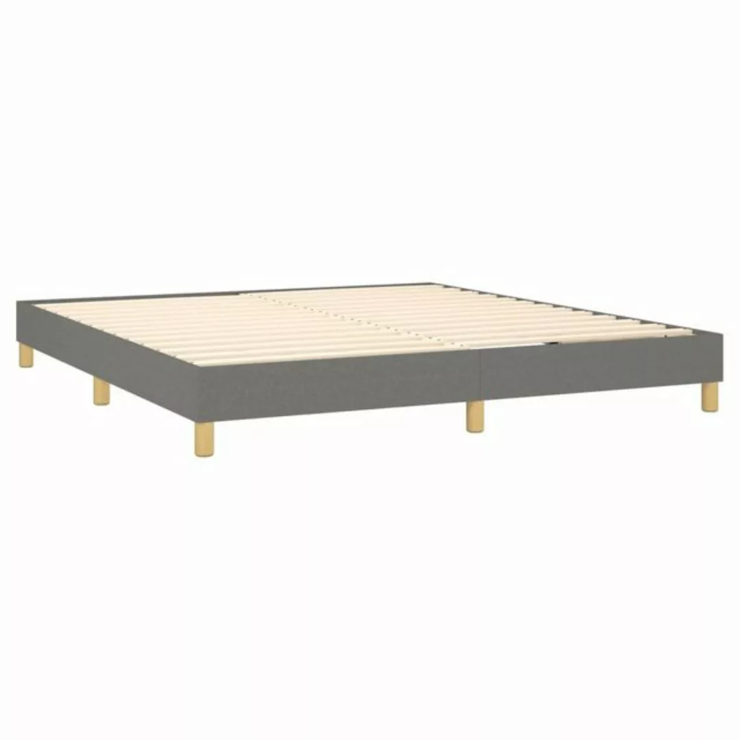 furnicato Bett Bettgestell ohne Matratze Dunkelgrau 160x200 cm Stoff (1-tlg günstig online kaufen