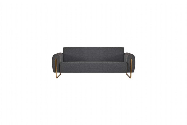 JVmoebel 3-Sitzer Stoffsofa 3-Sitzer Grau Farbe Einfarbig Modern Design Sti günstig online kaufen