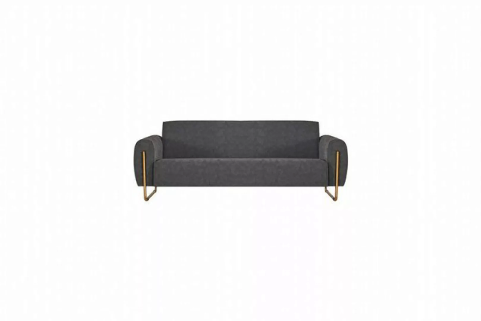 JVmoebel 3-Sitzer Stoffsofa 3-Sitzer Grau Farbe Einfarbig Modern Design Sti günstig online kaufen