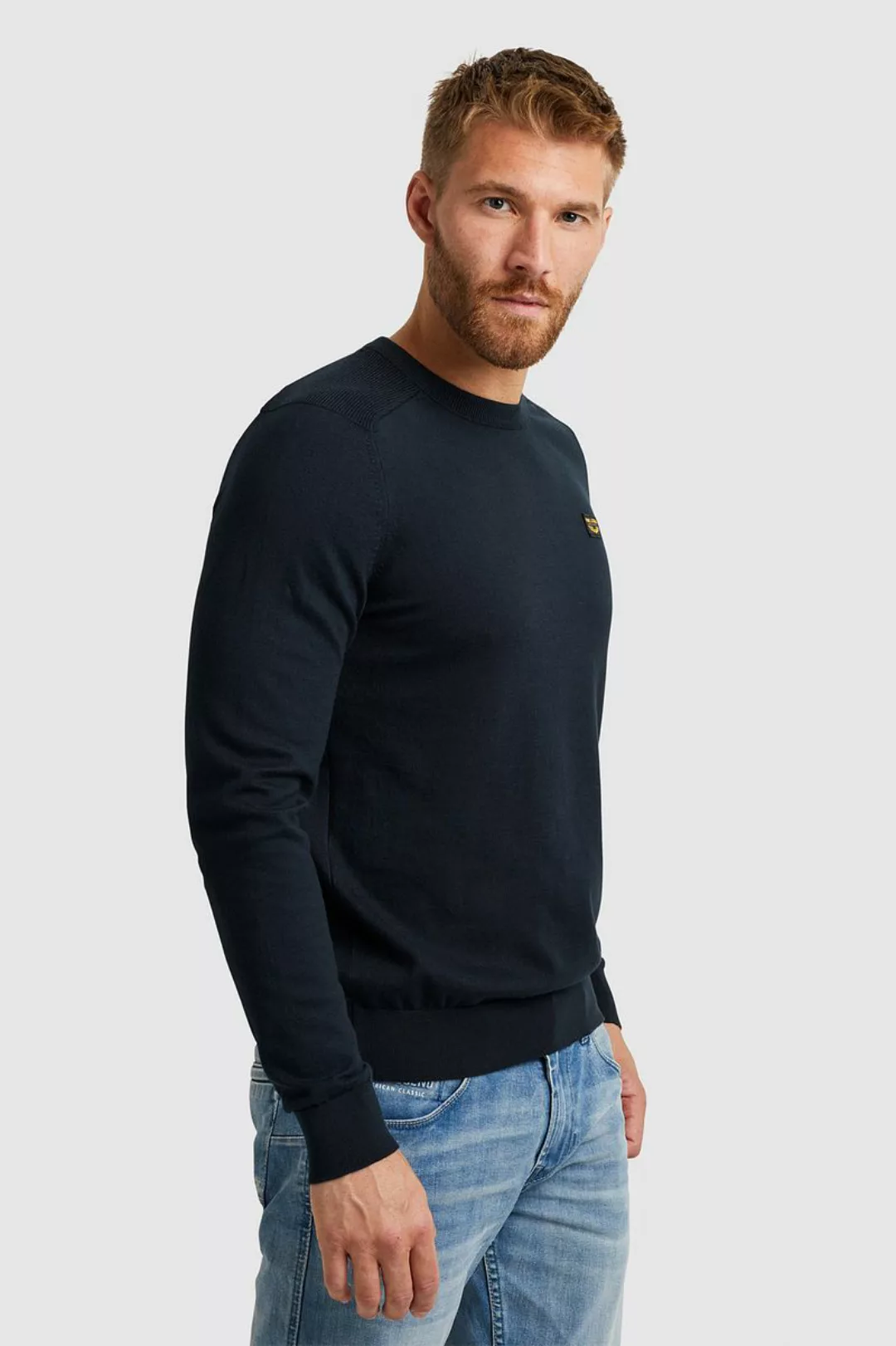 PME Legend Herren Rundhals Pullover R-NECK AMERICAN CLASSIC BUCKLEY KNIT - günstig online kaufen