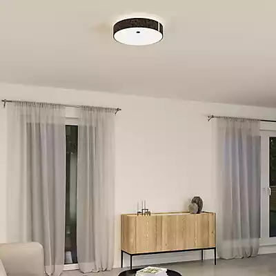 Paulmann LED-Deckenlampe Malika, anthrazit, Filz, 3-step-dim günstig online kaufen