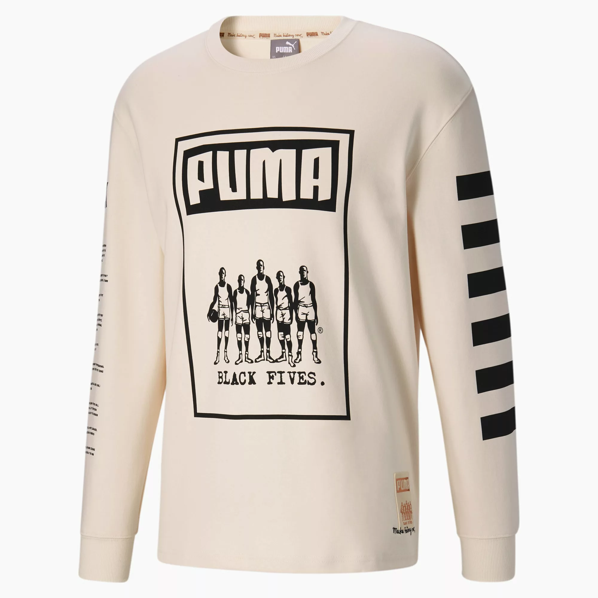 PUMA Black Fives Herren Basketball Langarm T-Shirt | Mit Aucun | Mehrfarbig günstig online kaufen