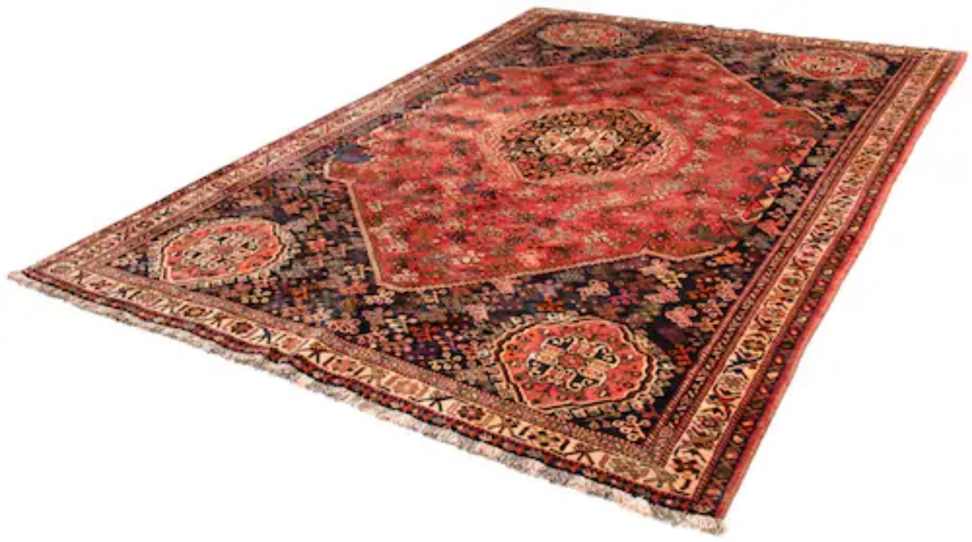 morgenland Wollteppich »Shiraz Medaillon Rosso 294 x 202 cm«, rechteckig günstig online kaufen