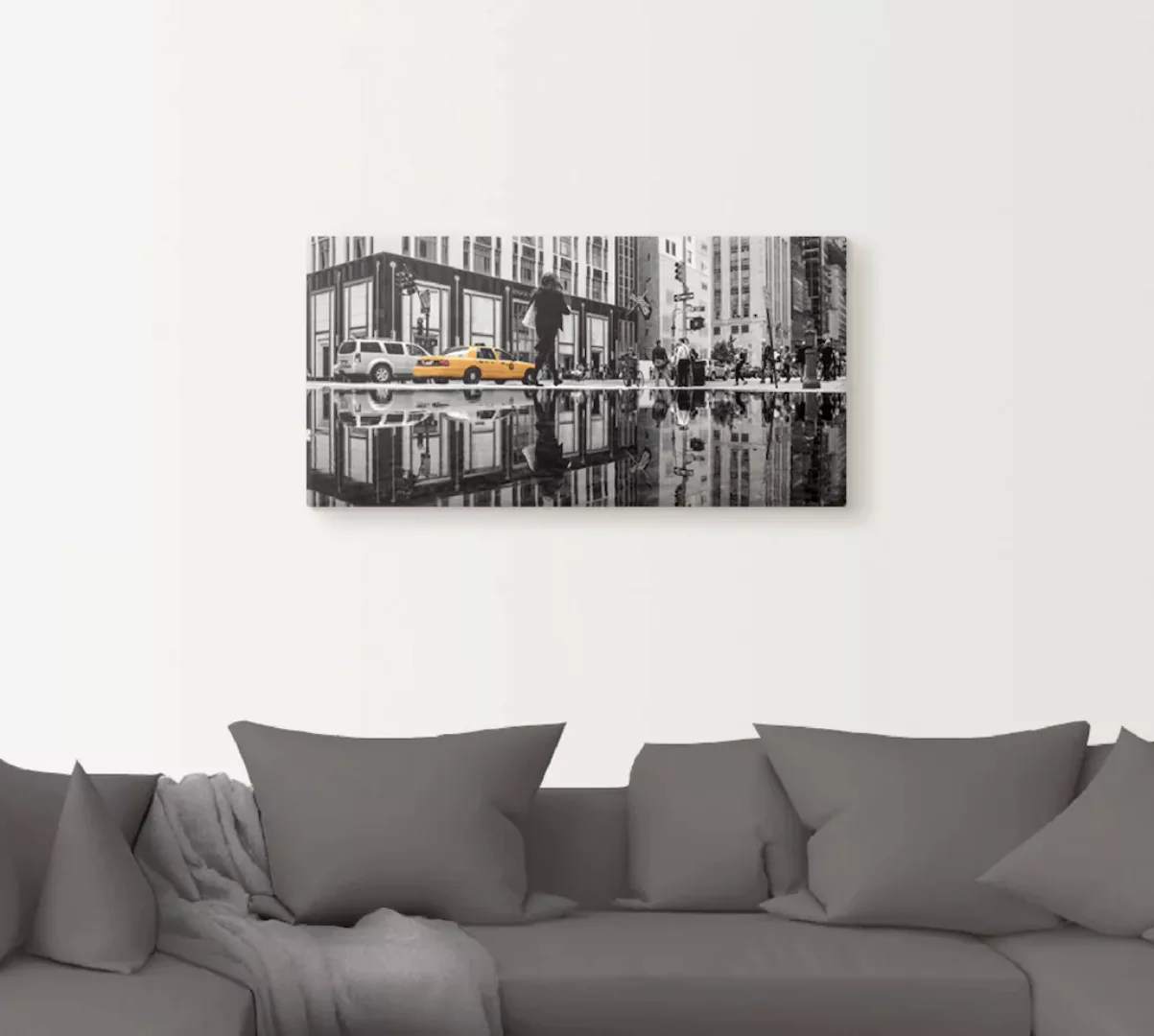 Artland Leinwandbild "New Yorker Straße", Amerika, (1 St.), auf Keilrahmen günstig online kaufen