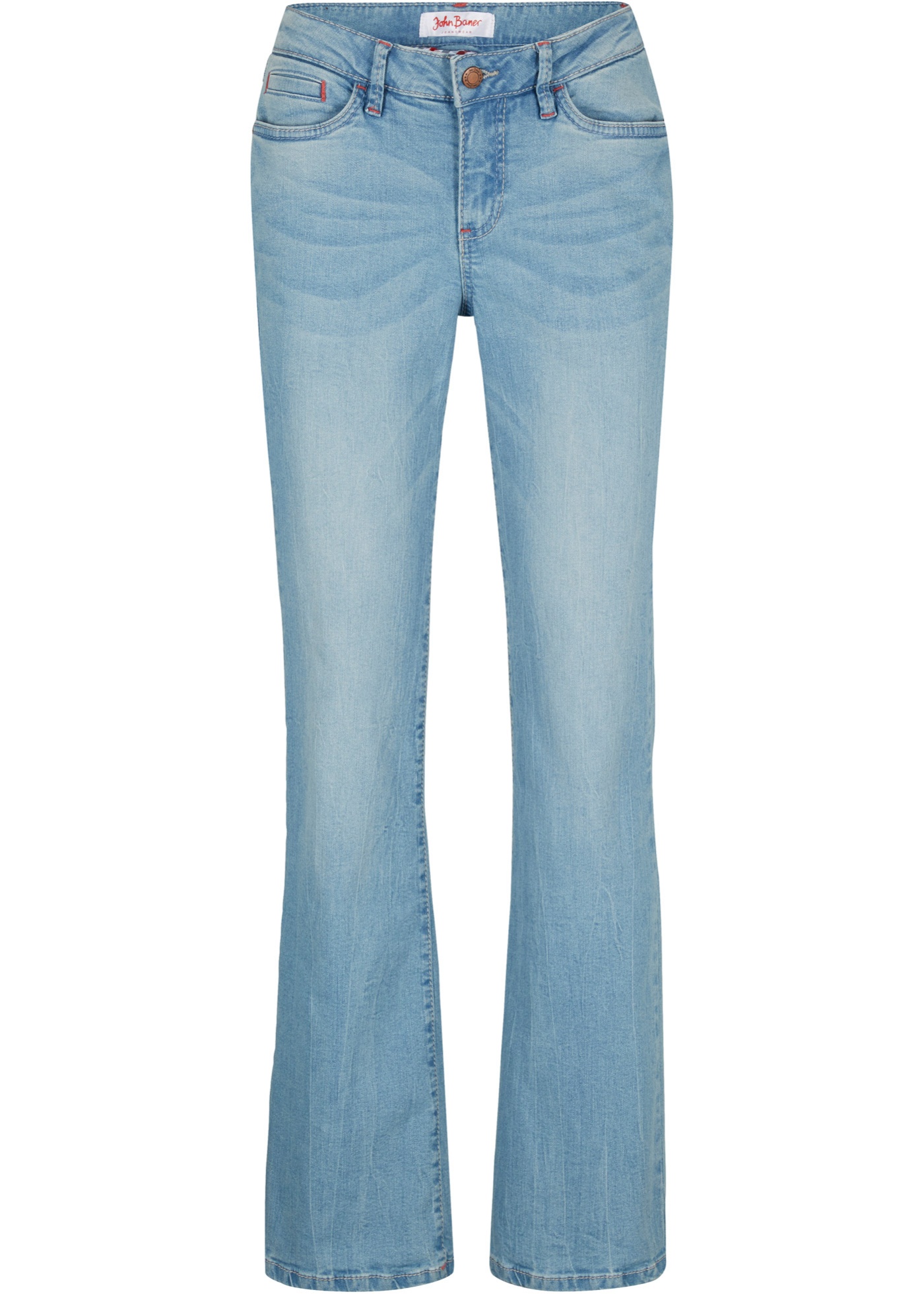 Bootcut Jeans Mid Waist, Stretch günstig online kaufen