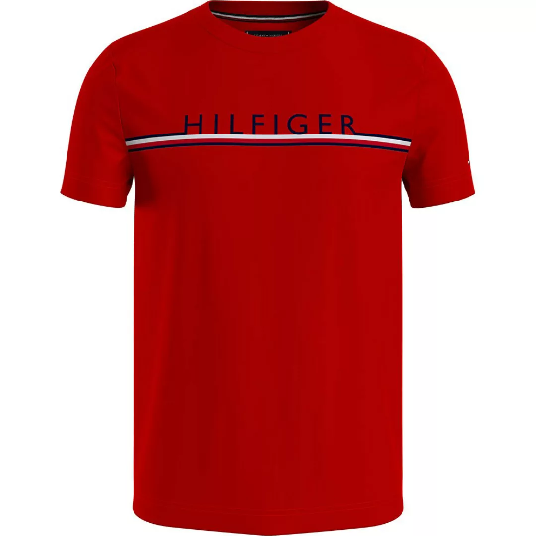 Tommy Hilfiger Corp Stripe Kurzarm-t-shirt S Primary Red günstig online kaufen