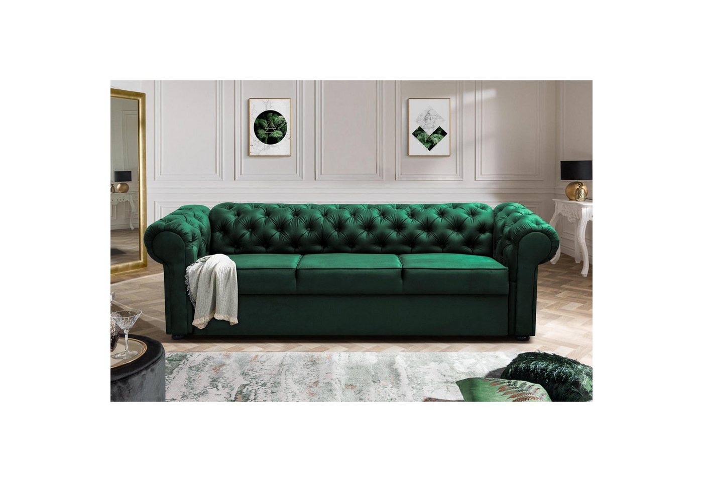 MOEBLO Chesterfield-Sofa Sofa AVIA, Couch Polstermöbel Sitzmöbel Wohnzimmer günstig online kaufen