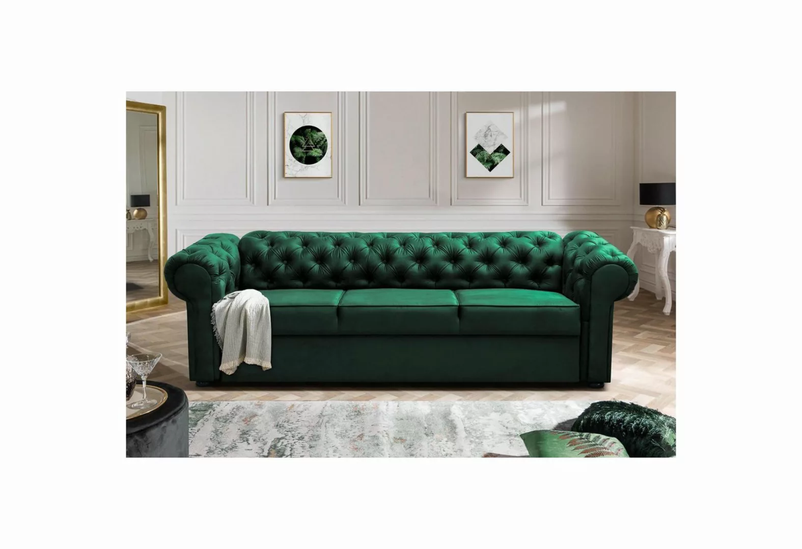 MOEBLO Chesterfield-Sofa Sofa AVIA, Couch Polstermöbel Sitzmöbel Wohnzimmer günstig online kaufen