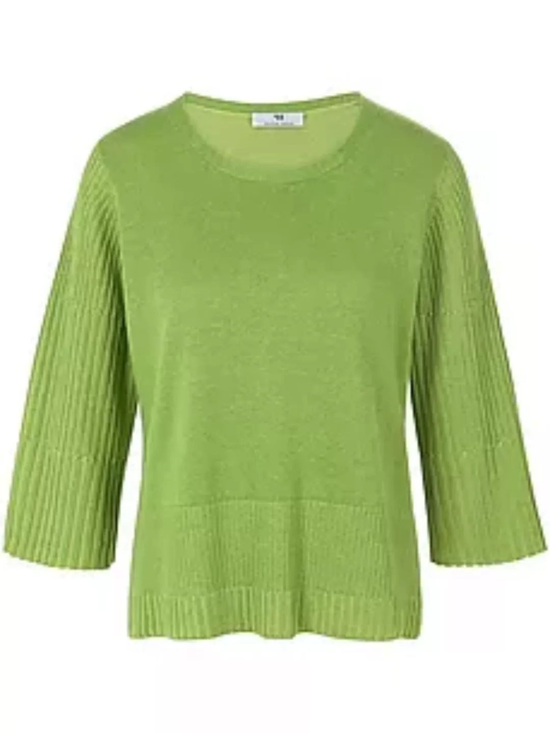 Rundhals-Pullover 3/4-Arm Peter Hahn grün günstig online kaufen