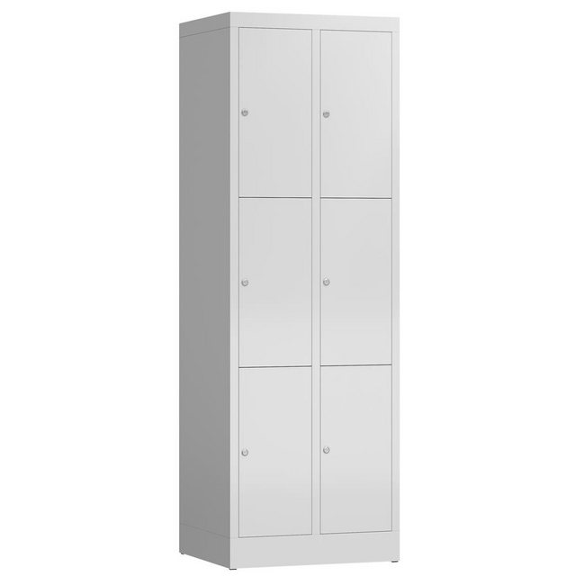 Steelboxx Fächerschrank ClassiX Schließfachschrank, 2 Abteile à 3 Fächer, 1 günstig online kaufen