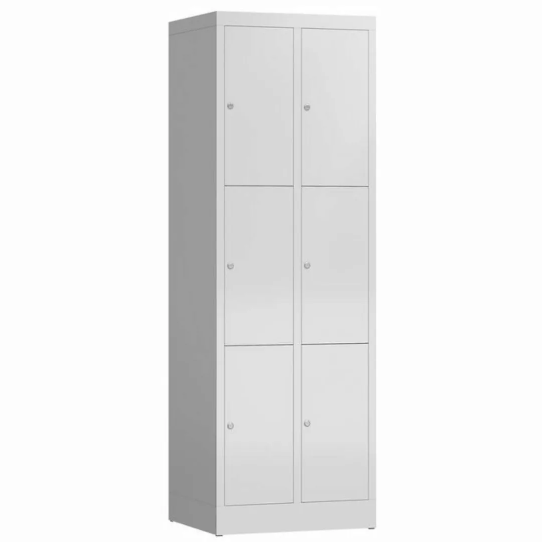 Steelboxx Fächerschrank ClassiX Schließfachschrank, 2 Abteile à 3 Fächer, 1 günstig online kaufen