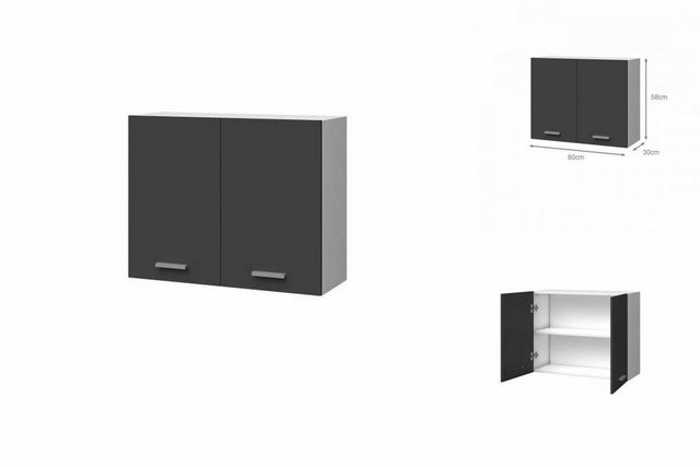 Bigbuy Unterschrank Schrank 60 x 30 x 58 cm Grau Weiß Küchenschrank günstig online kaufen