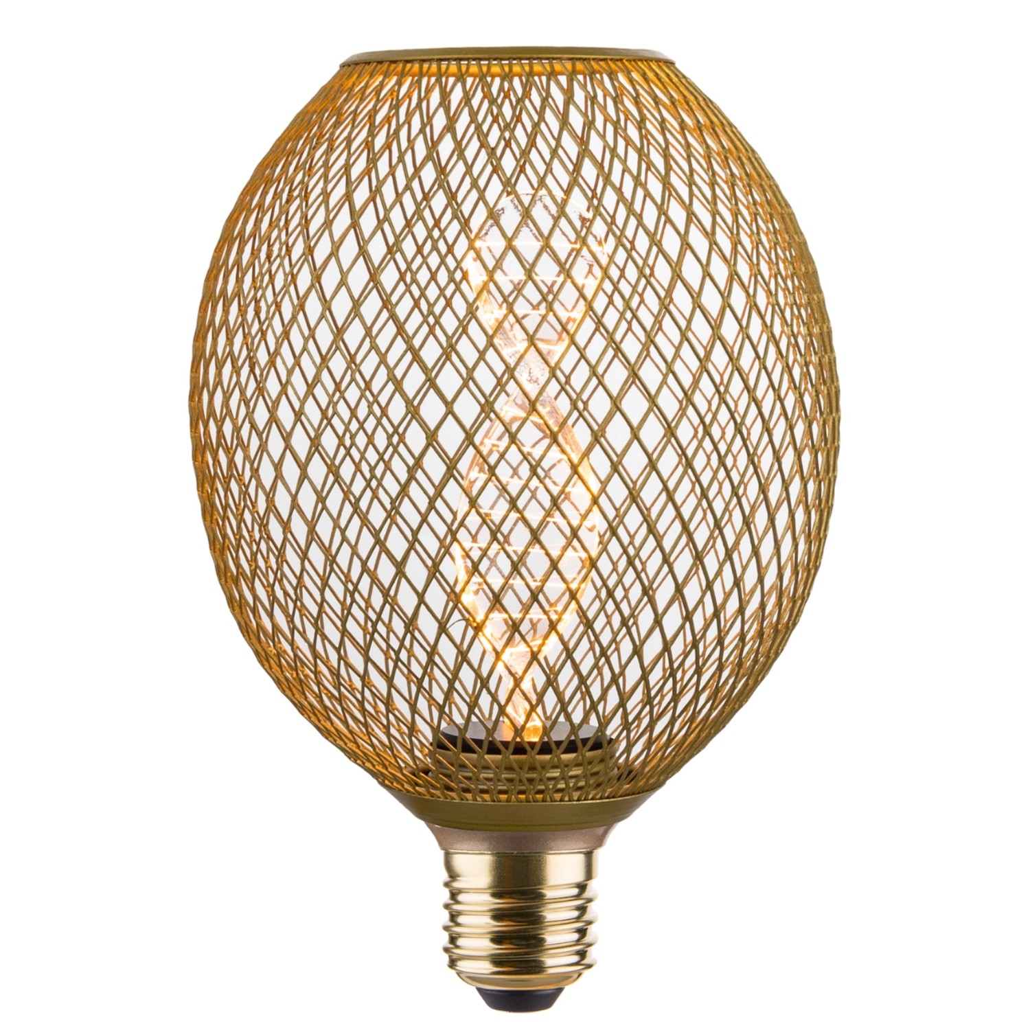 ENOVALITE LED Filament Leuchtmittel DNA MESH E27 Dimmbar Warmweiß Gold Gitt günstig online kaufen