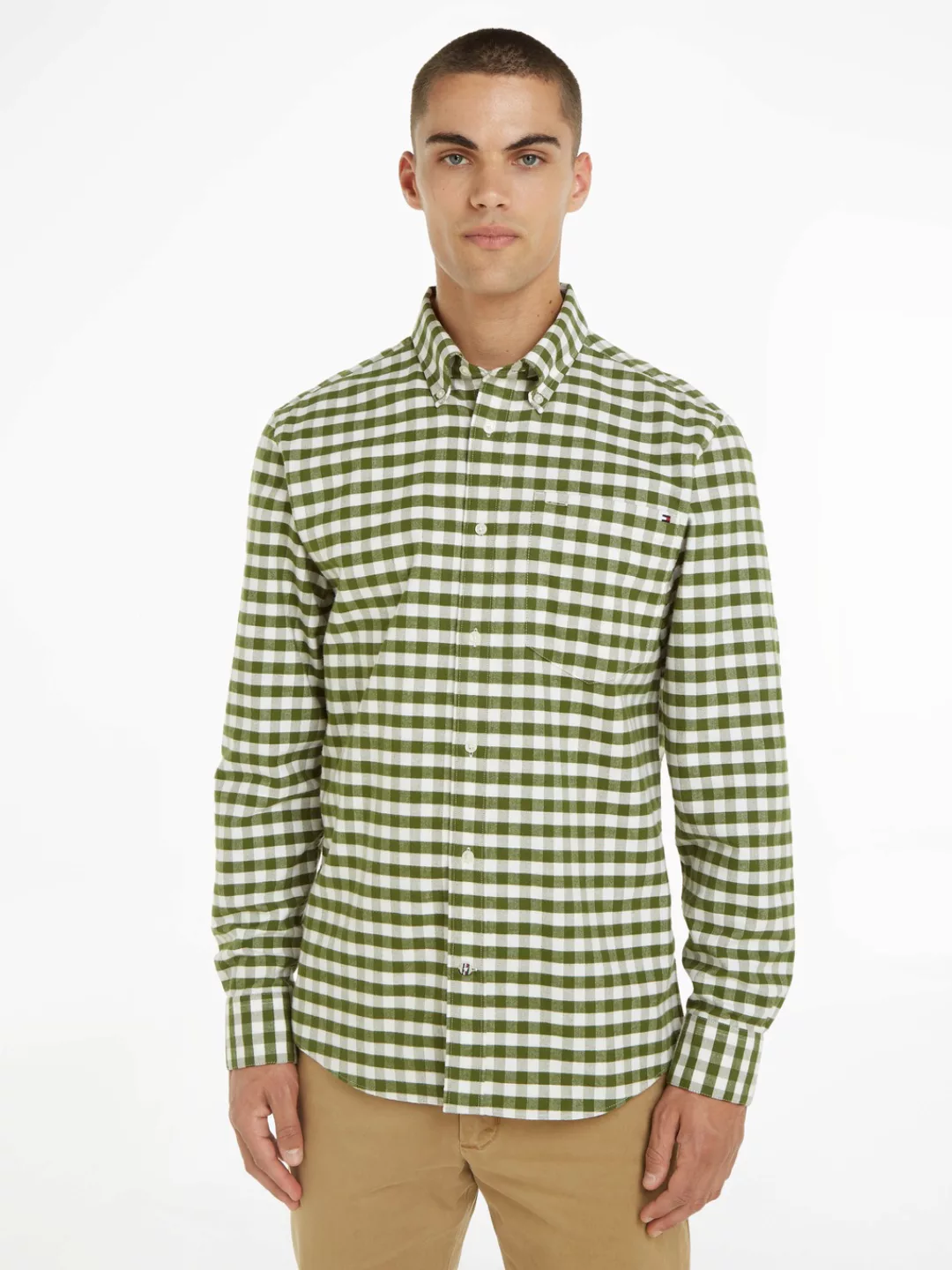 Tommy Hilfiger Karohemd "OXFORD BRUSHED GINGHAM RF SHIRT" günstig online kaufen