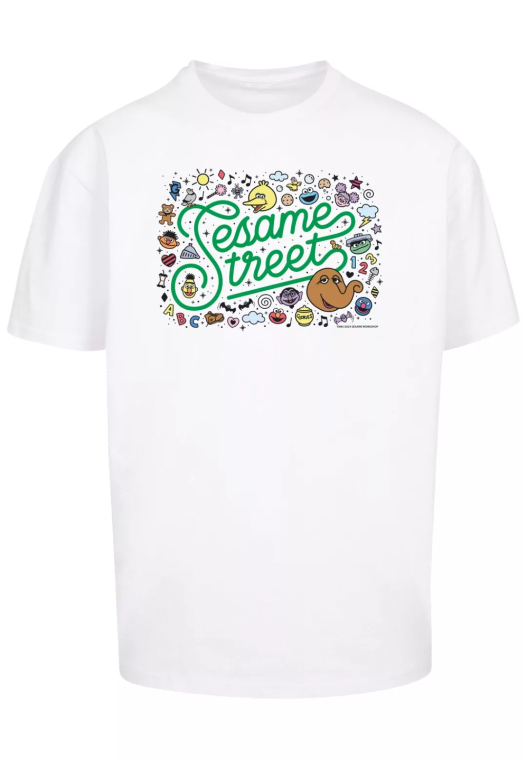 F4NT4STIC T-Shirt "Sesamstraße Collage Coloured", Premium Qualität, Weihnac günstig online kaufen