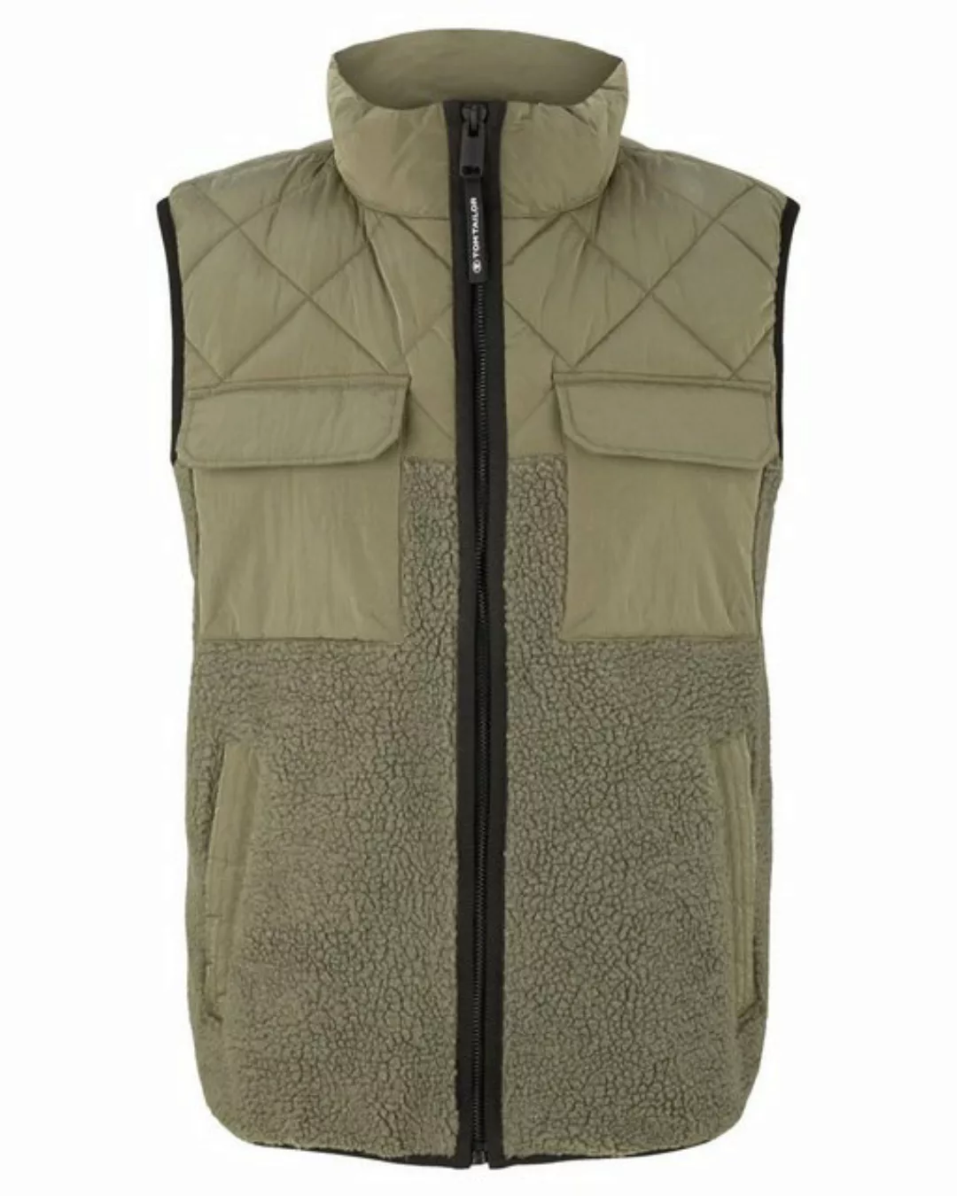 TOM TAILOR Steppweste Herren Weste MAT MIX VEST (1-tlg) günstig online kaufen