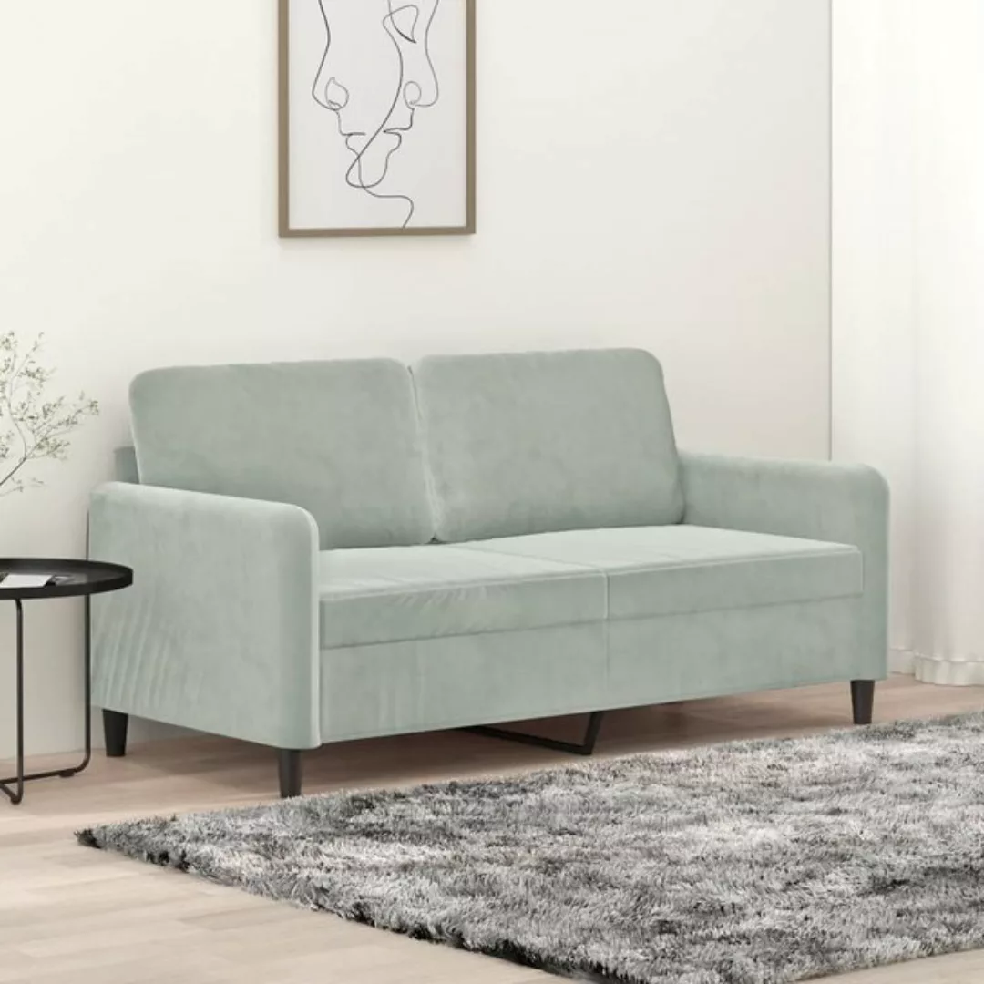 vidaXL Sofa 2-Sitzer-Sofa Schwarz 140 cm Samt günstig online kaufen