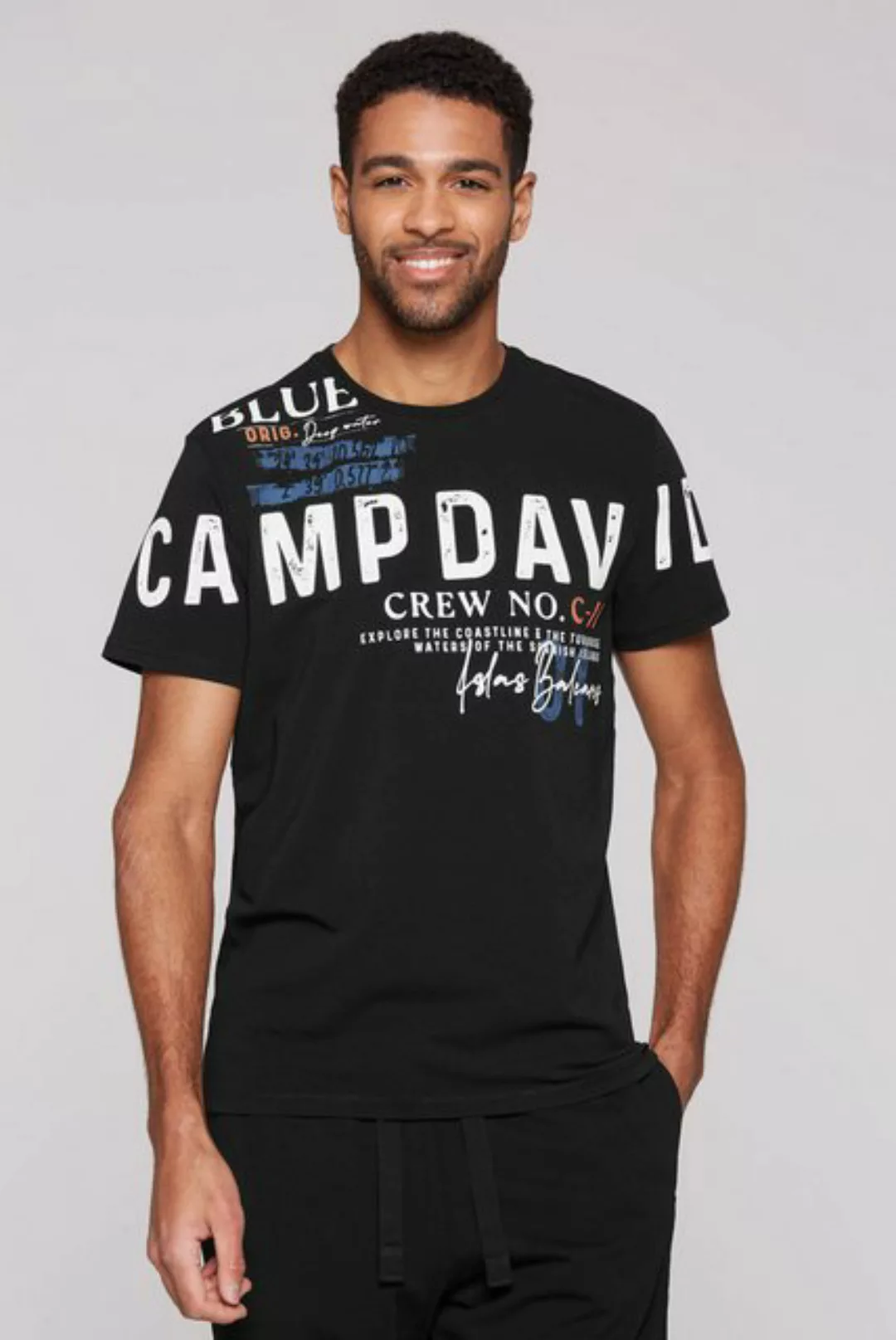 CAMP DAVID Rundhalsshirt, mit Baumwolle günstig online kaufen