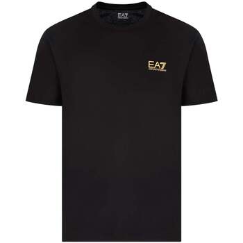 Ea7 Emporio Armani  T-Shirts & Poloshirts Pima Cotton Identity T-Shirt Blac günstig online kaufen