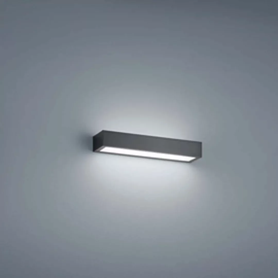 LED Wandleuchte Theia in Schwarz-matt 12W 495lm 300mm günstig online kaufen