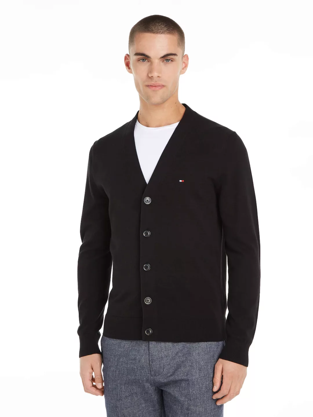 Tommy Hilfiger Strickjacke "ESSENTIAL COTTON CARDIGAN" günstig online kaufen