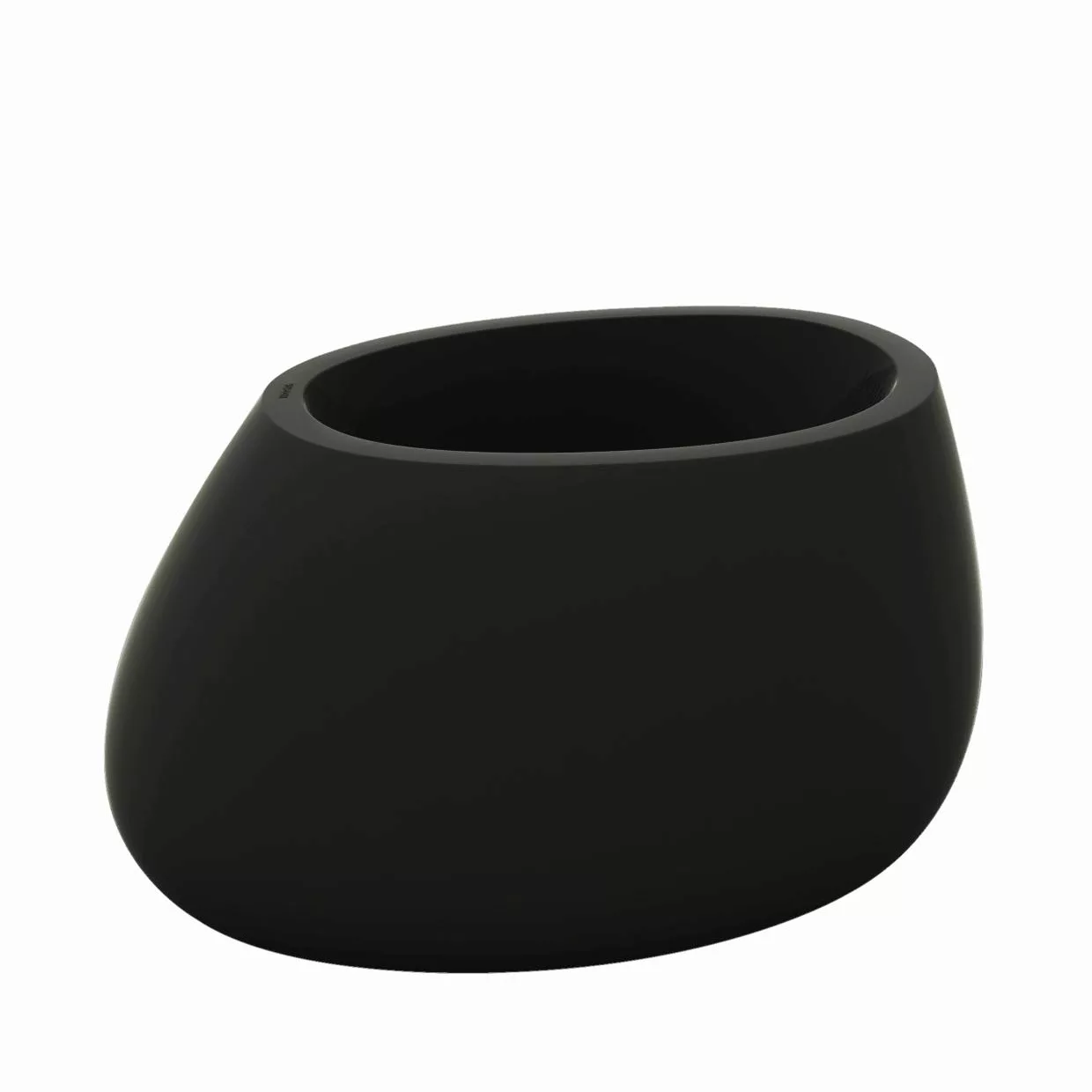 Vondom - Stone 1 Pflanzgefäß - schwarz/glänzend/LxBxH 80x65x40cm/Fassungsve günstig online kaufen
